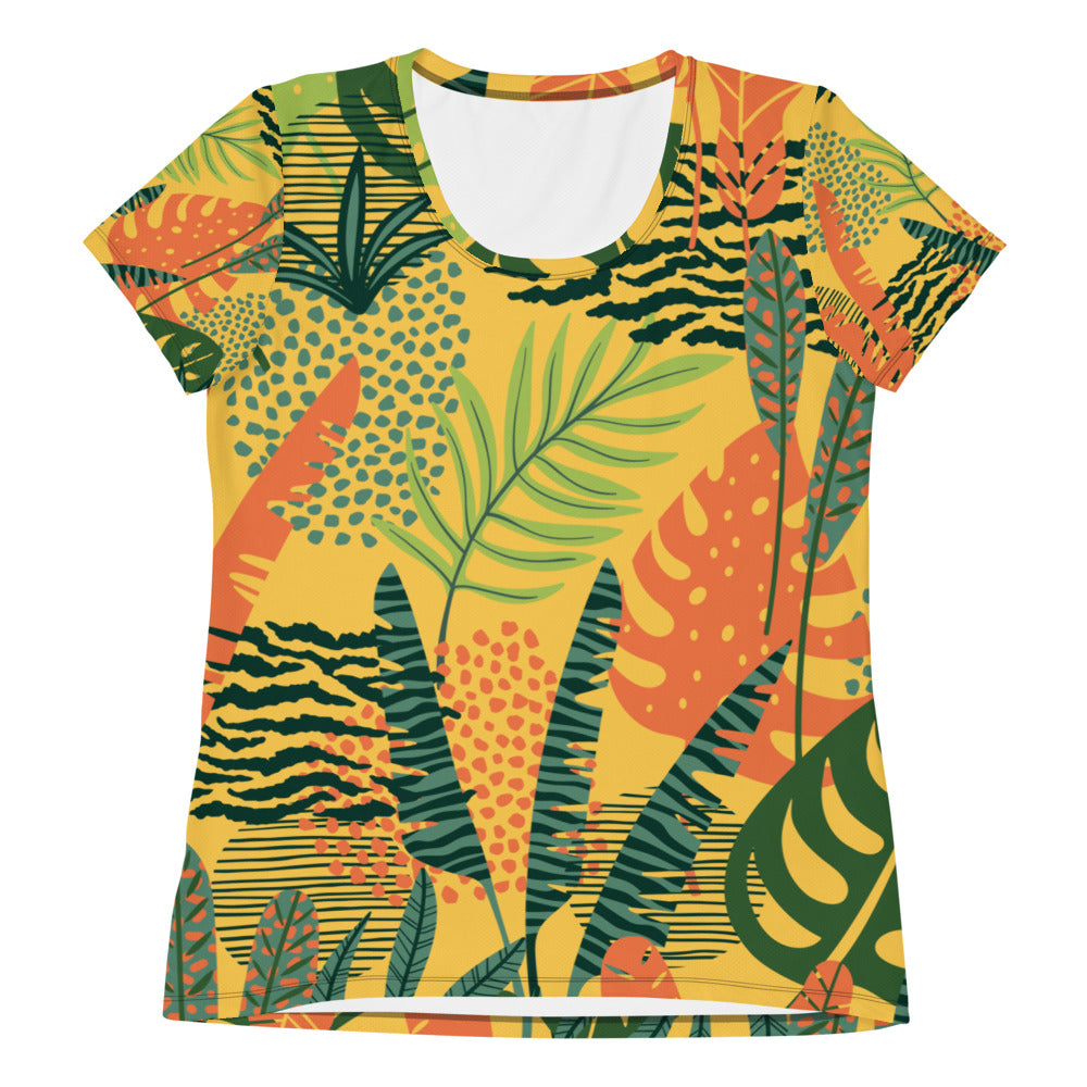 Nature motif 3 Women's Athletic T-shirt