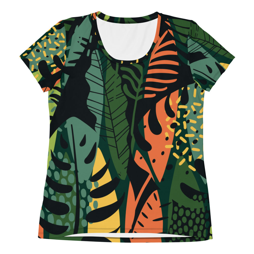 Nature motif 4 Women's Athletic T-shirt