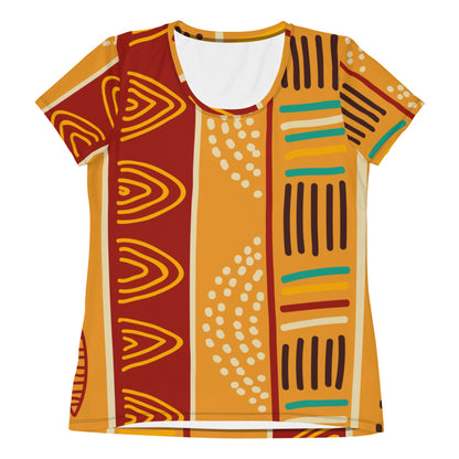 African pattern 4 Women's Athletic T-shirt