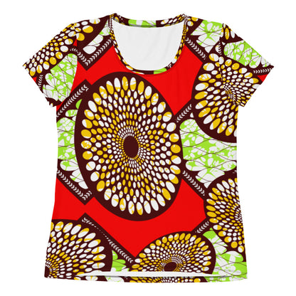 Capulana style 2 Women's Athletic T-shirt