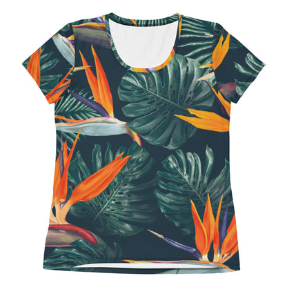 Nature motif 5 Women's Athletic T-shirt