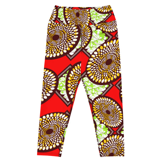 Capulana style 2 Yoga Capri Leggings