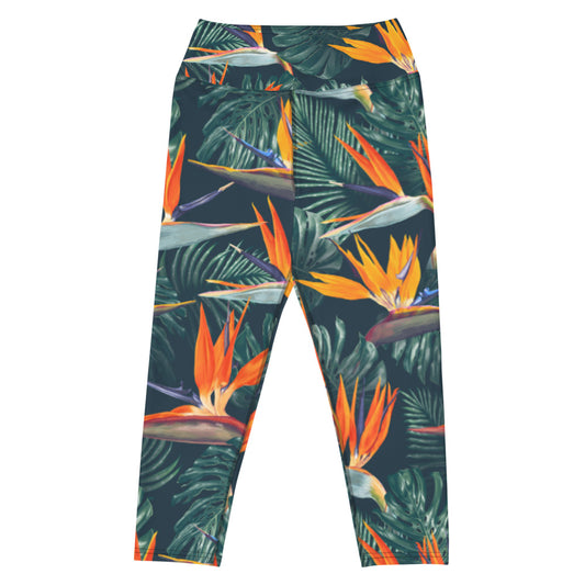 Nature motif 5 Yoga Capri Leggings