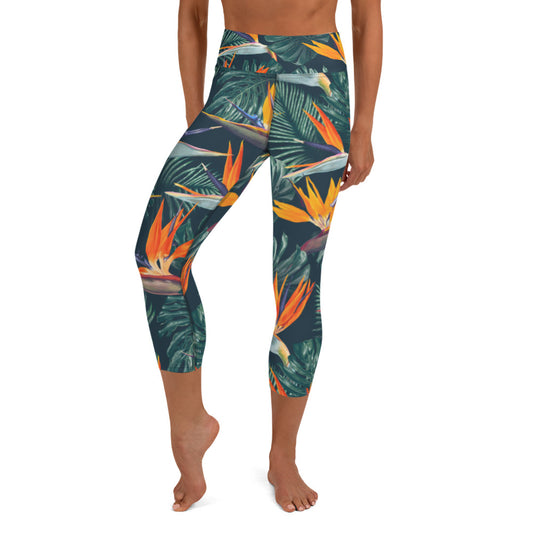 Nature motif 5 Yoga Capri Leggings