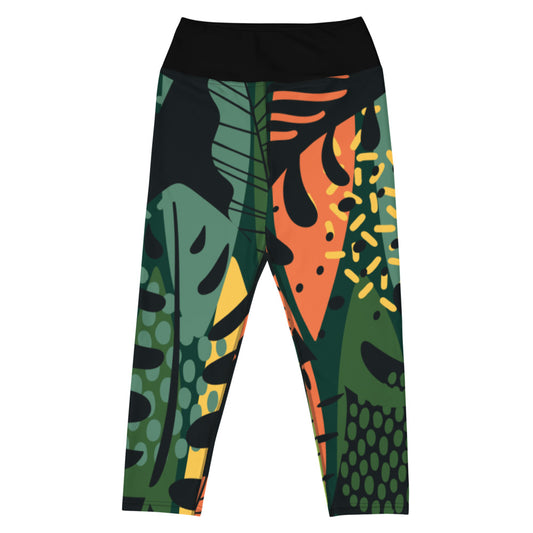 Nature motif 4 Yoga Capri Leggings