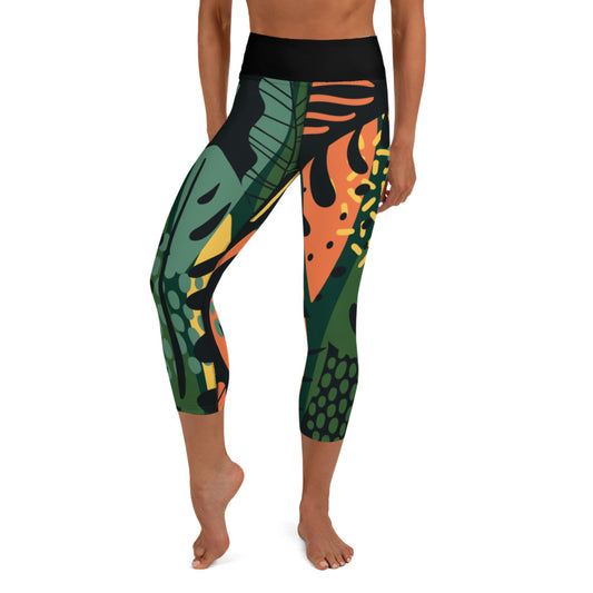 Nature motif 4 Yoga Capri Leggings