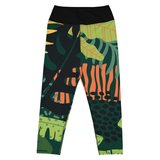 Nature motif Yoga Capri Leggings