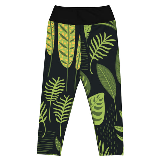 Nature motif 2 Yoga Capri Leggings