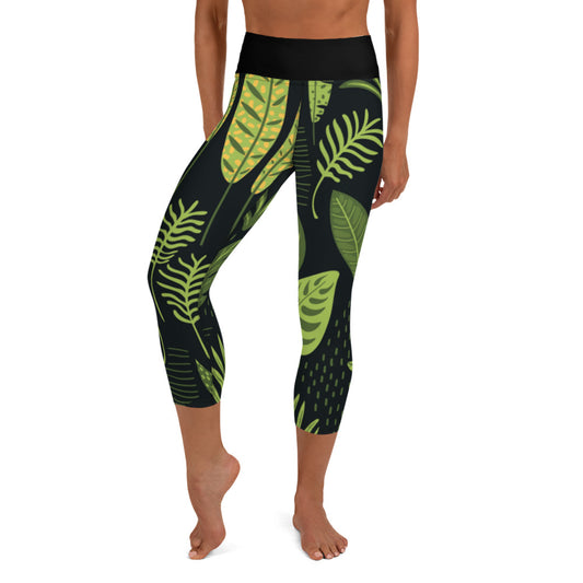 Nature motif 2 Yoga Capri Leggings