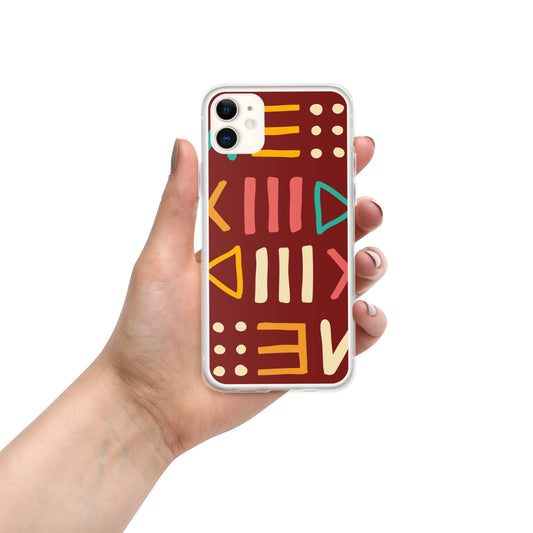 Letter motif iPhone Case