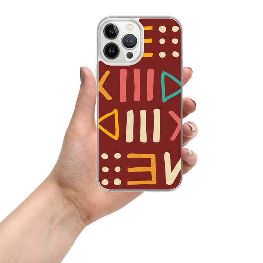 Letter motif iPhone Case