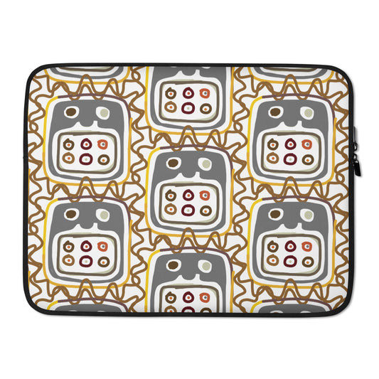 African Mask pattern Laptop Sleeve