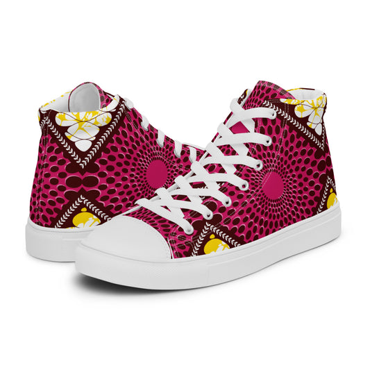 Capulana style 3 Women’s high top canvas shoes