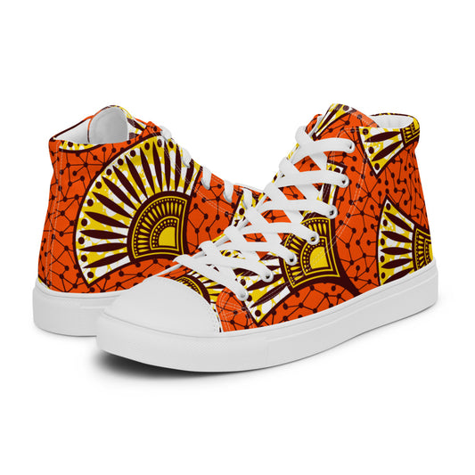 Capulana style 4 Women’s high top canvas shoes